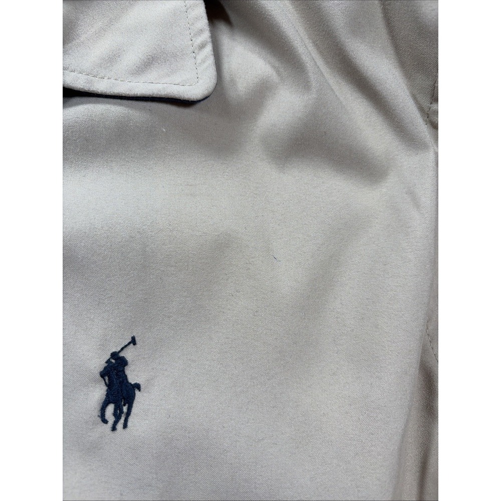 Polo Ralph Lauren Mens Bi-Swing Windbreaker Jacket tan khaki Harrington Sz XL - Picture 5 of 8